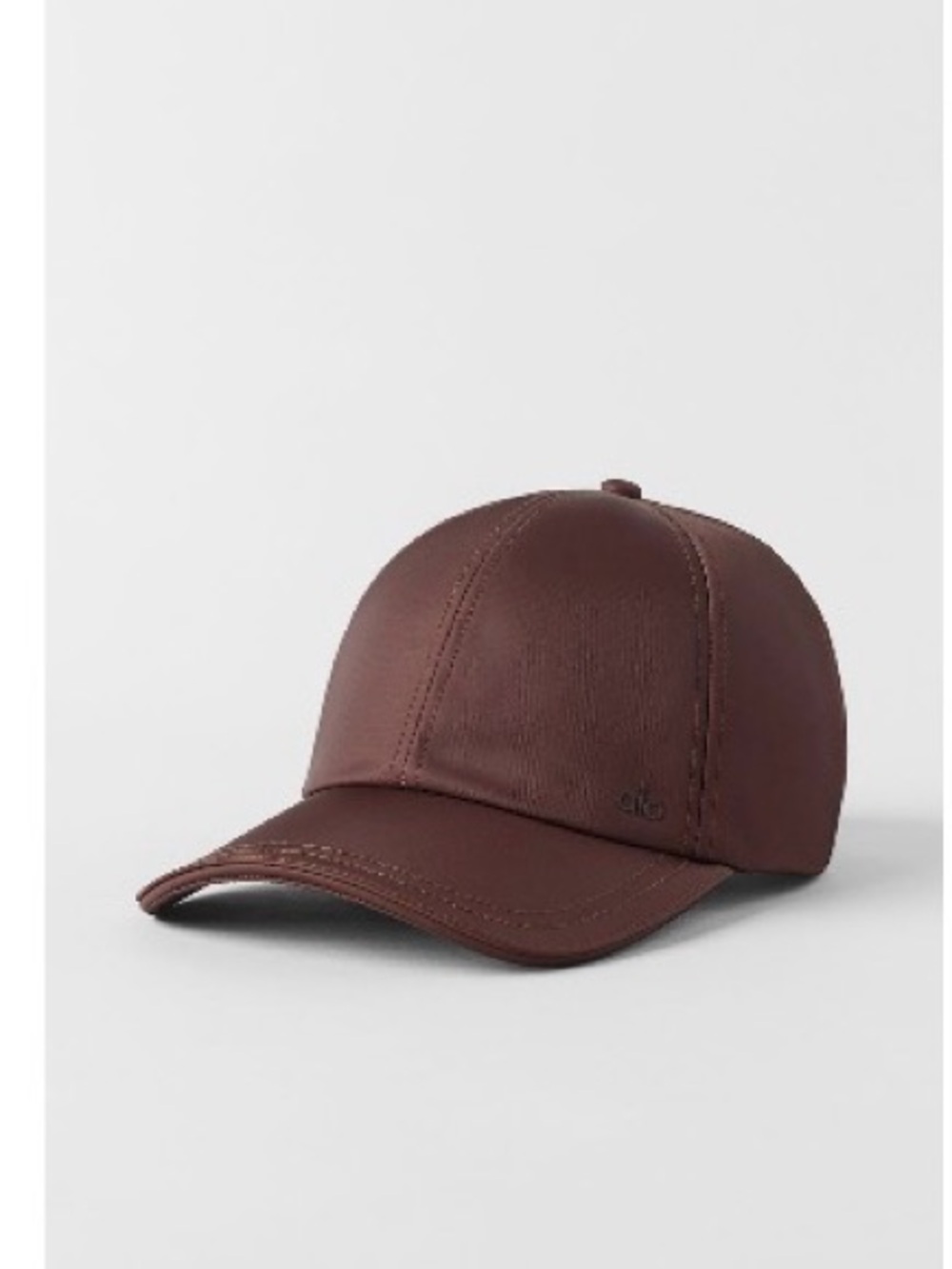 NWT Alo Satin off duty cap - Brownstone